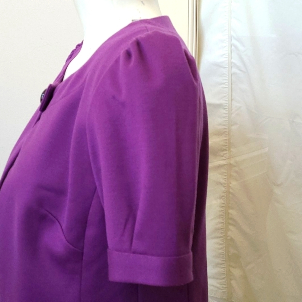 Ann Taylor Purple Bolero Shrug - Picture 2 of 4